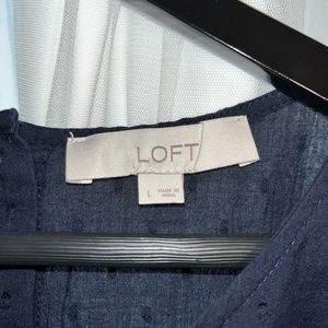 Loft Navy Blouse